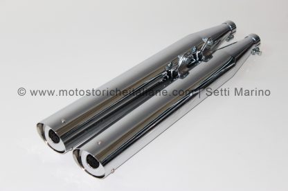 Marmitta modello moto MV Agusta 350 Elettronica Teste Tonde (1970-1974)
