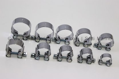 Fascette per scarico moto d epoca, disponibili vari diametri