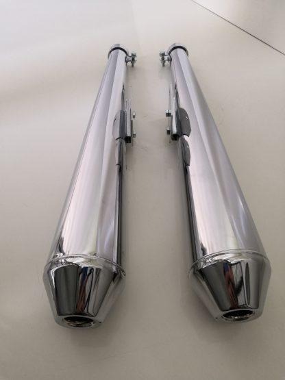 Silenziatori Moto Guzzi V35C (coppia) Ø35  L660 - immagine 3